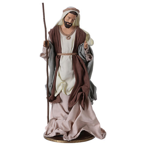 Holy Family 36 cm, green and beige clothes 3