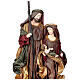 Natività su base 47 cm colore verde e burgundy s2