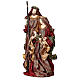 Natività su base 47 cm colore verde e burgundy s4