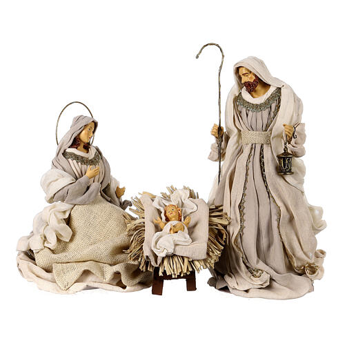 Holy Family 36 cm 3 pieces beige cloth 1