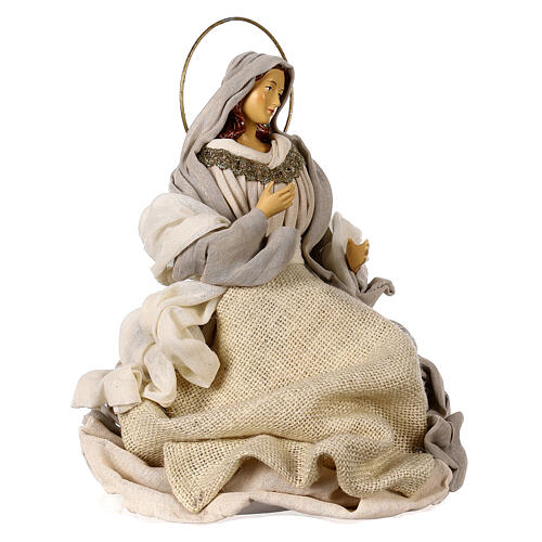 Holy Family 36 cm 3 pieces beige cloth 9