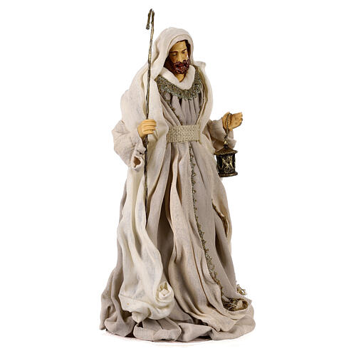 Holy Family 36 cm 3 pieces beige cloth 10