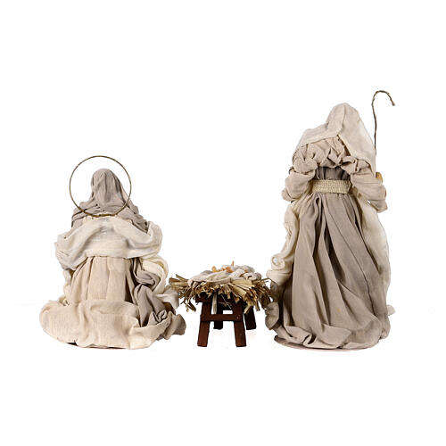 Holy Family 36 cm 3 pieces beige cloth 11