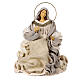 Holy Family 36 cm 3 pieces beige cloth s3