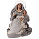 Holy Family 67 cm 2 pieces beige cloth s3