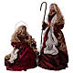 Holy Family 67 cm 2 pieces red and gold cloth s1