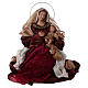 Holy Family 67 cm 2 pieces red and gold cloth s3