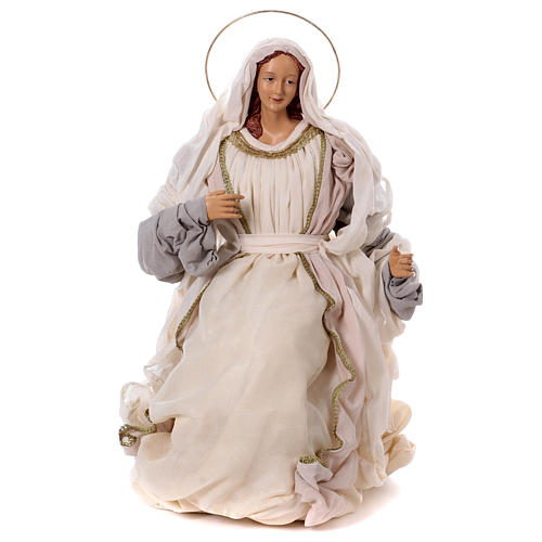 Holy Family 107 cm resin and beige cloth 5