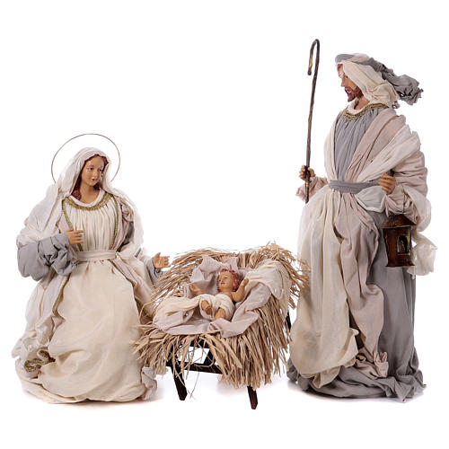 Nativity Scene 107 cm in Resin and cream color cloth 1