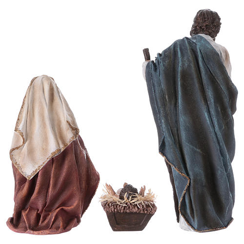 Natividade resina Sagrada Família, Boi e Burro 44 cm 6