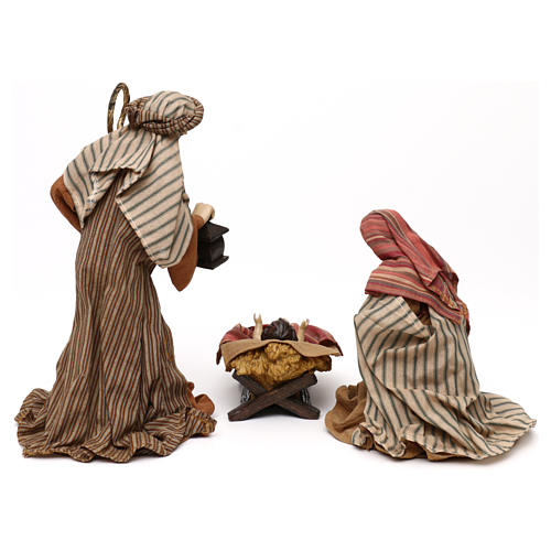 Holy Family figurine, 40 cm oriental style, in colored resin 5