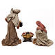 Holy Family figurine, 40 cm oriental style, in colored resin s5