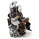Holy Family Shabby chic style, silver colour 22 cm s3