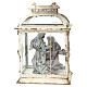 Holy Family in lantern 20 cm, Shabby chic style 45x25x15 cm s7