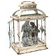 Holy Family metal lantern 20 cm, Shabby style 45x25x15 cm s4
