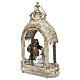 Holy Family 20 cm in oval lantern 50x30x15 cm Shabby Chic style s3