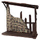 Wooden stable for 50 cm Nativity Scene 60x70x30 cm s3