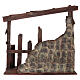Wooden stable for 50 cm Nativity Scene 60x70x30 cm s5