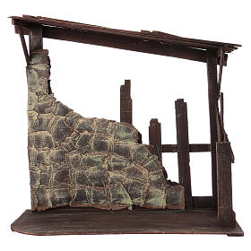 Wooden stable, 60x70x30 dimension for 50 cm nativity