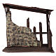 Wooden stable, 60x70x30 dimension for 50 cm nativity s1