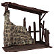 Wooden stable, 60x70x30 dimension for 50 cm nativity s2