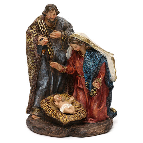 Holy Family Resin Christmas Nativity Scene 14 Cm Hand Painted 