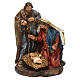 Holy Family Nativity in resin, for 14 cm scene s1