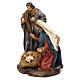 Holy Family Nativity in resin, for 14 cm scene s2