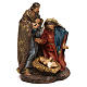 Holy Family Nativity in resin, for 14 cm scene s3