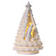 Biała choinka ze Sceną Narodzin, z oświetleniem, 23 cm. s4