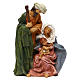 Holy Family in resin, Arab style for 25 cm nativity s1