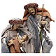 Nativity scene with clothes in blue and beige cloth 21 cm s2