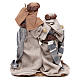 Nativity scene with clothes in blue and beige cloth 21 cm s5