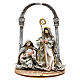 Holy Family with arch for Nativity scenes of 18 cm s1