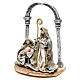 Holy Family with arch for Nativity scenes of 18 cm s3