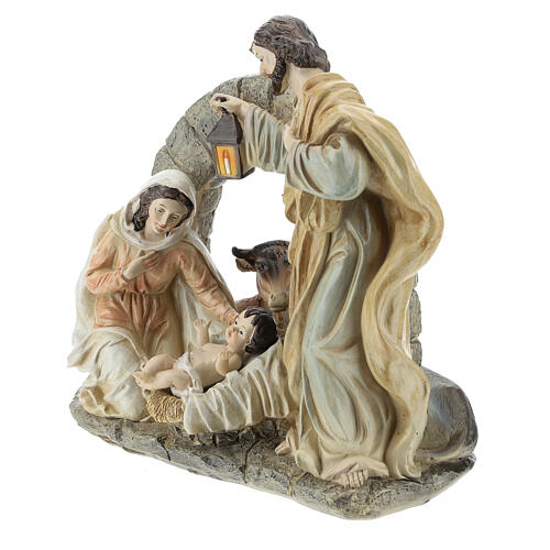 Scena narodzin Jezusa w grocie, żywica 20 cm 3