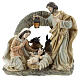Nativity scene with stable 20 cm resin s1