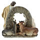 Nativity scene with stable 20 cm resin s5