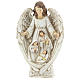 Nativity scene between the wings of the angel 23 cm resin s1