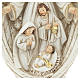 Nativity scene between the wings of the angel 23 cm resin s2