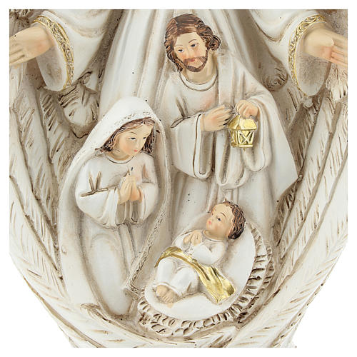Cena Natividade nas asas dum anjo 23 cm 2