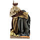 Holy Family in resin cloth 31 cm Brown finishing s5
