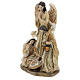 Holy Family with angel 23 cm resin s3