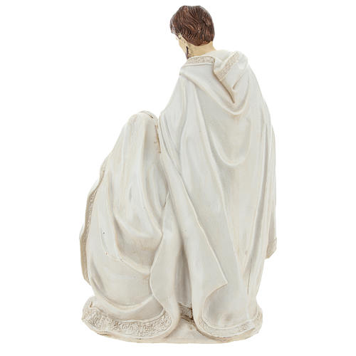 Scène naissance de Jésus 26 cm finition ivoire 5