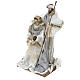 Holy Family 30 cm in resin and fabric with White finish s3