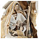 Holy Family statue 31 cm resin and Beige Grey cloth s2
