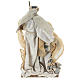 Holy Family statue 31 cm resin and Beige Grey cloth s5