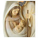 Nativity with oval background 23 cm resin s2
