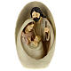 Nativity with oval background 23 cm resin s6