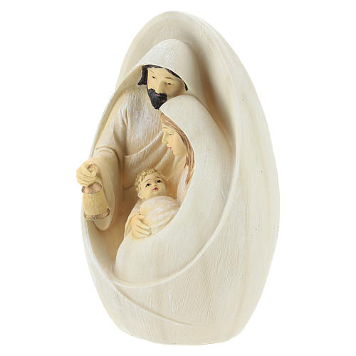Nativity with oval background 17 cm resin 3